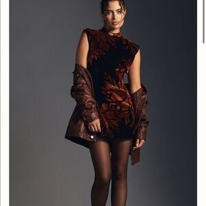 By Anthropologie Velvet Shift Dress